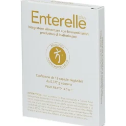 Bromatech Enterelle Plus Integratore Fermenti Lattici Riequilibrio Intestinale 12 Capsule