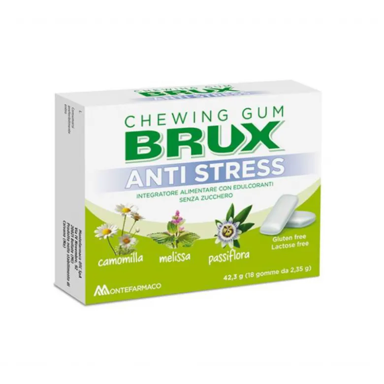Brux Chewing Gum Anti Stress 18 Pezzi