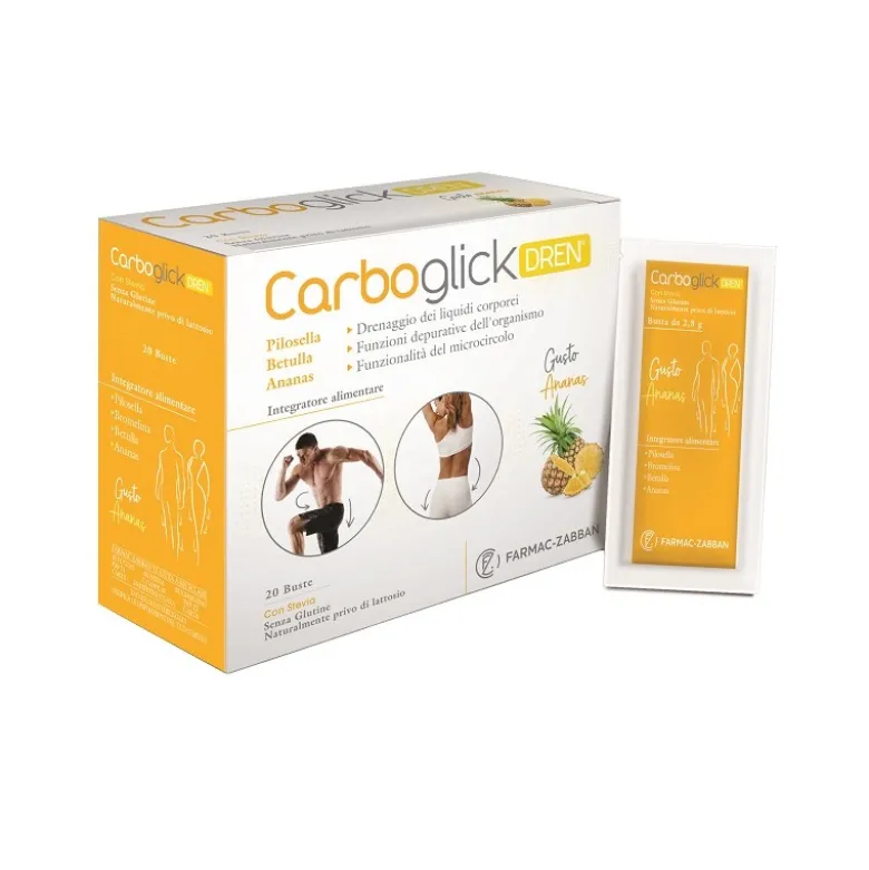 Carboglick Dren per Drenaggio Liquidi 20 Buste da 2,8g