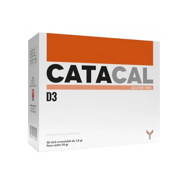 Catacal D3 integratore per ossa e denti 30 stick orosolubili