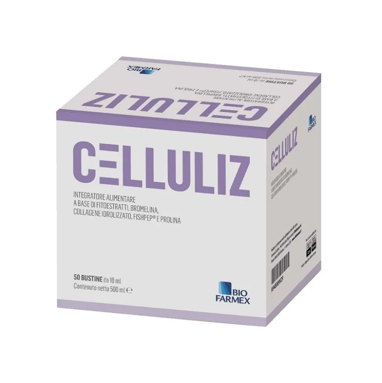 Celluliz integratore per drenaggio, cellulite e gambe leggere 50 bustine da 10 ml