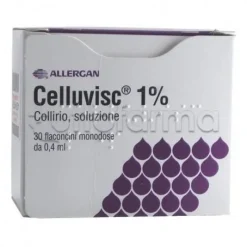 Celluvisc Collirio Monodose Idratante e Lubrificante 30 Flaconcini 0,4 ml 10 mg/ml