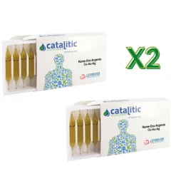 Cemon Catalitic Oligoelementi Rame Oro Argento 2 Confezioni da 20 Fiale