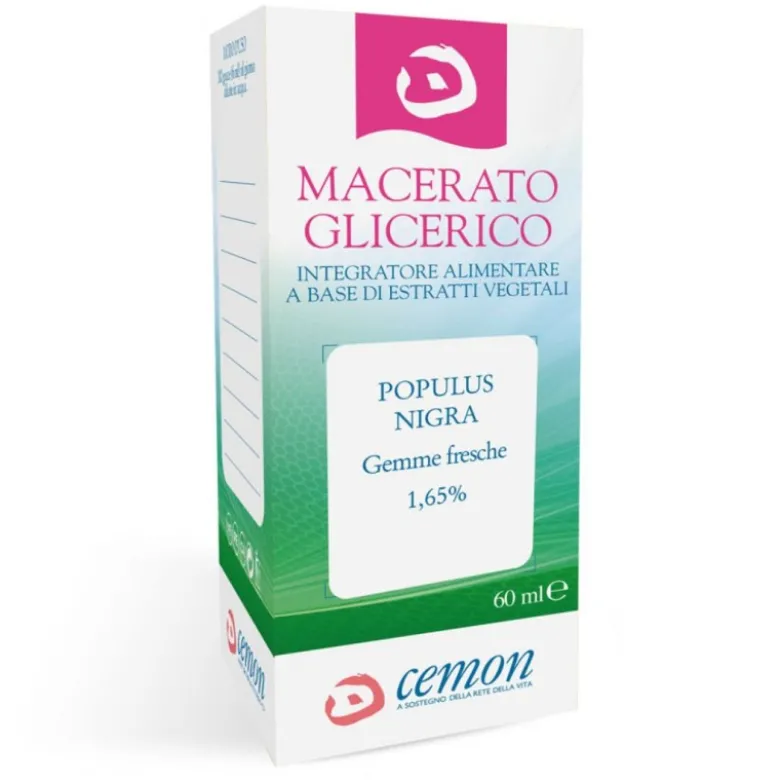 Cemon Populus Nigra Gemme Fresche Macerato Glicerico per Circolazione 60ml