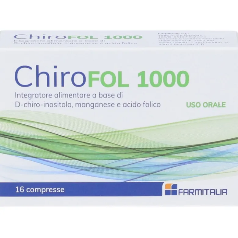Chirofol 1000 Integratore per Aiuto Gravidanza 16 Compresse