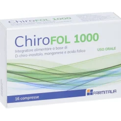 Chirofol 1000 Integratore per Aiuto Gravidanza 16 Compresse