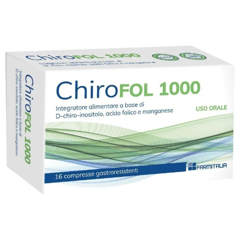 Chirofol 1000 Integratore per Aiuto Gravidanza 16 Compresse
