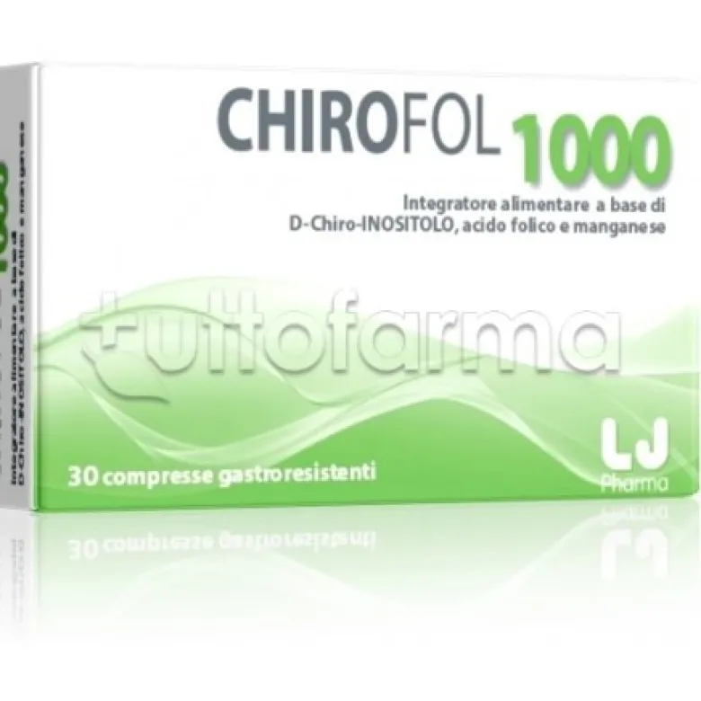 Chirofol 1000 Integratore per Aiuto Gravidanza 16 Compresse