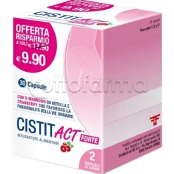Cistit Act Forte Integratore per le Vie Urinarie 30 Capsule