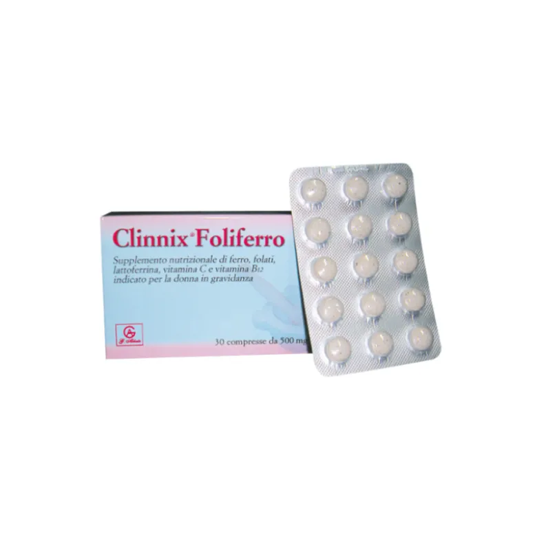Clinnix Foliferro Integratore di Ferro 30 Compresse
