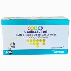 Codex 5 Miliardi Flaconcini per Diarrea e Disturbi Intestinali 10 Flaconcini