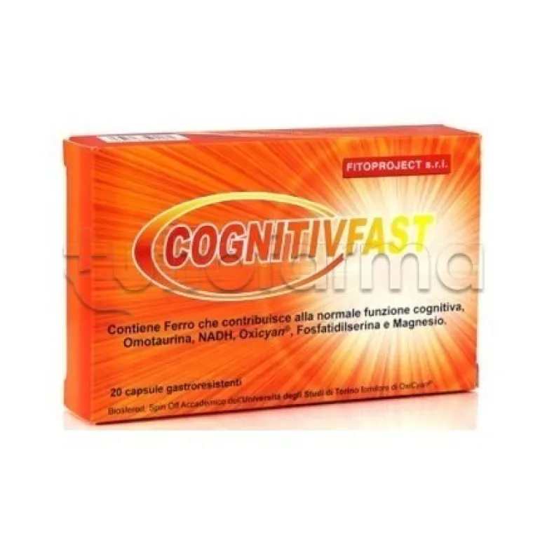 Cognitiv Fast Integratore per Memoria e Concentrazione 20 Capsule