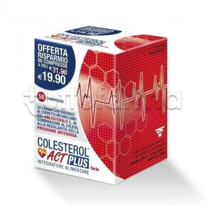 Colesterol ACT Plus Forte Integratore per il Colesterolo 60 Compresse