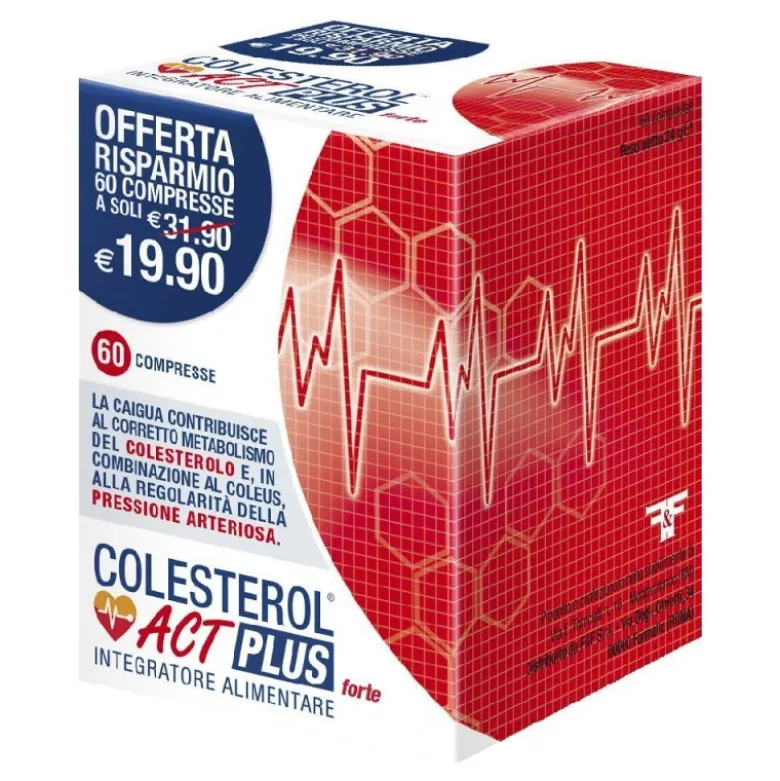 Colesterol ACT Plus Forte Integratore per il Colesterolo 60 Compresse