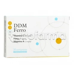 DDM Ferro Integratore di Ferro e Vitamina C per Anemia 30 Compresse