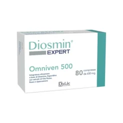 Diosmin Omniven 500 Integratore Alimentare Circolazione e Gambe Pesanti 80 Compresse