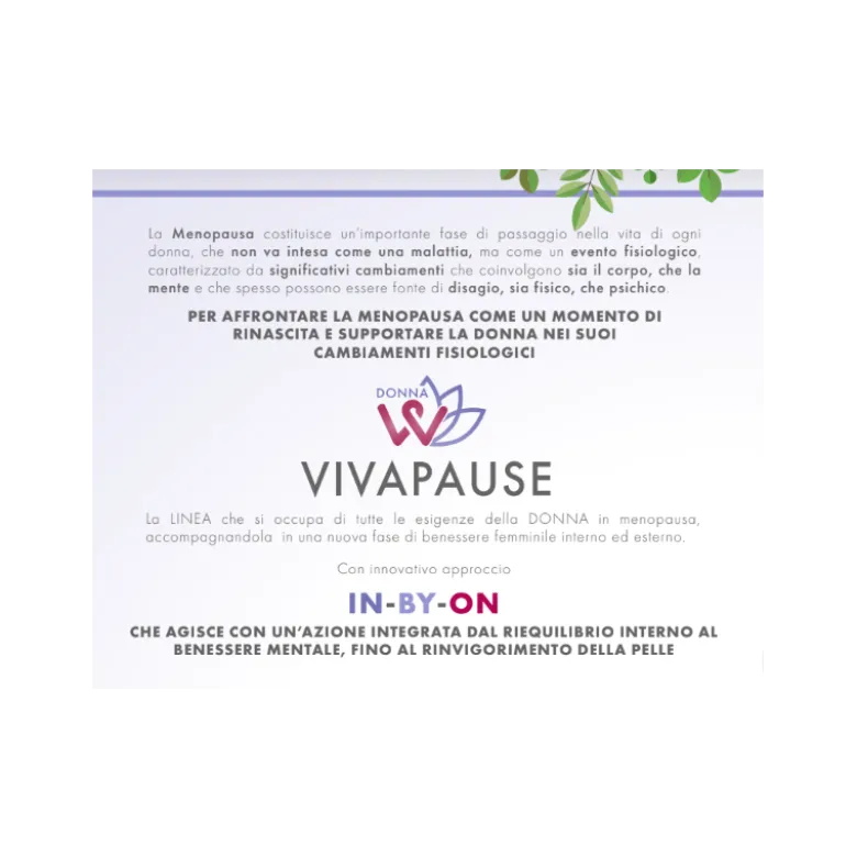 Donna W Vivapause Complete Integratore Menopausa 30 Compresse