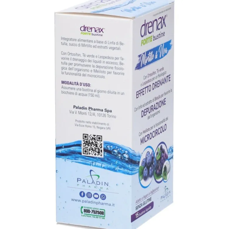 Drenax Forte Mirtillo Drenante 15 Stick