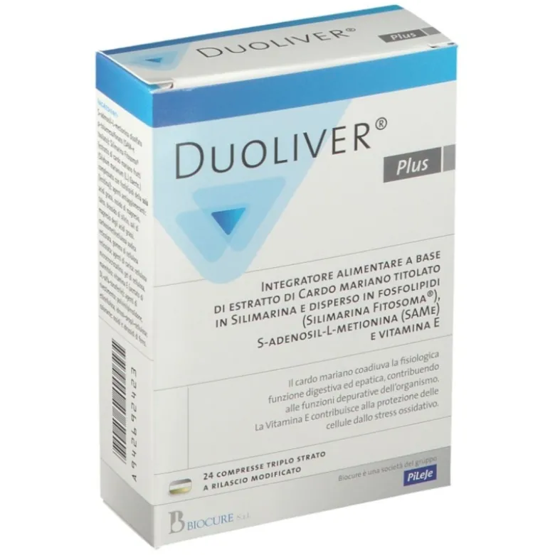 Duoliver Plus Integratore per Fegato 24 Compresse
