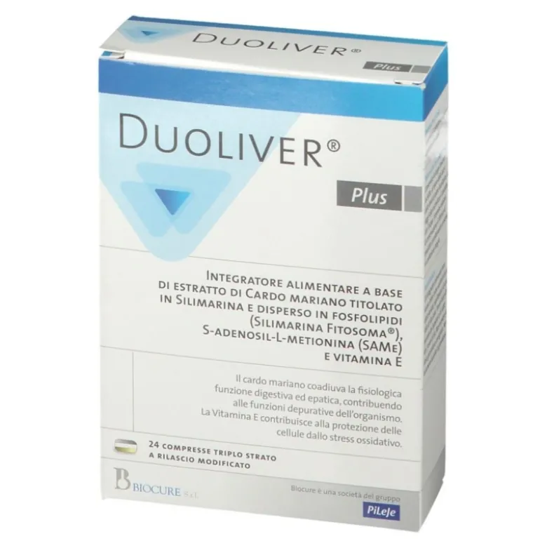 Duoliver Plus Integratore per Fegato 24 Compresse