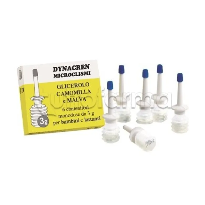 Dynacren Microclismi Camomilla E Malva per Intestino 6 Pezzi
