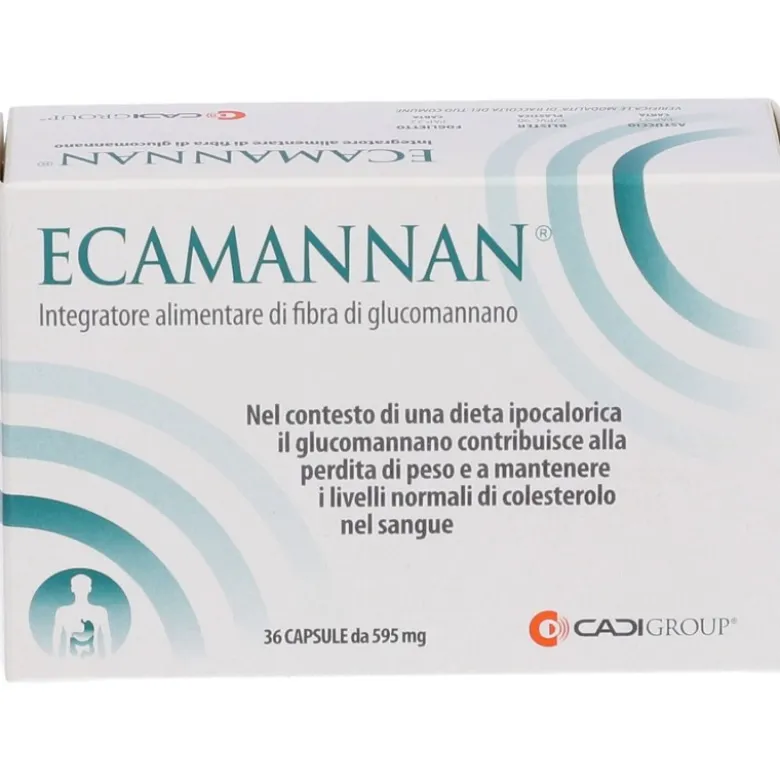 Ecamannan Integratore per Perdere Peso 36 Capsule