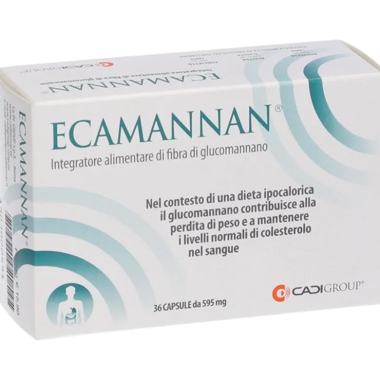 Ecamannan Integratore per Perdere Peso 36 Capsule