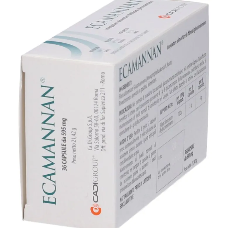 Ecamannan Integratore per Perdere Peso 36 Capsule