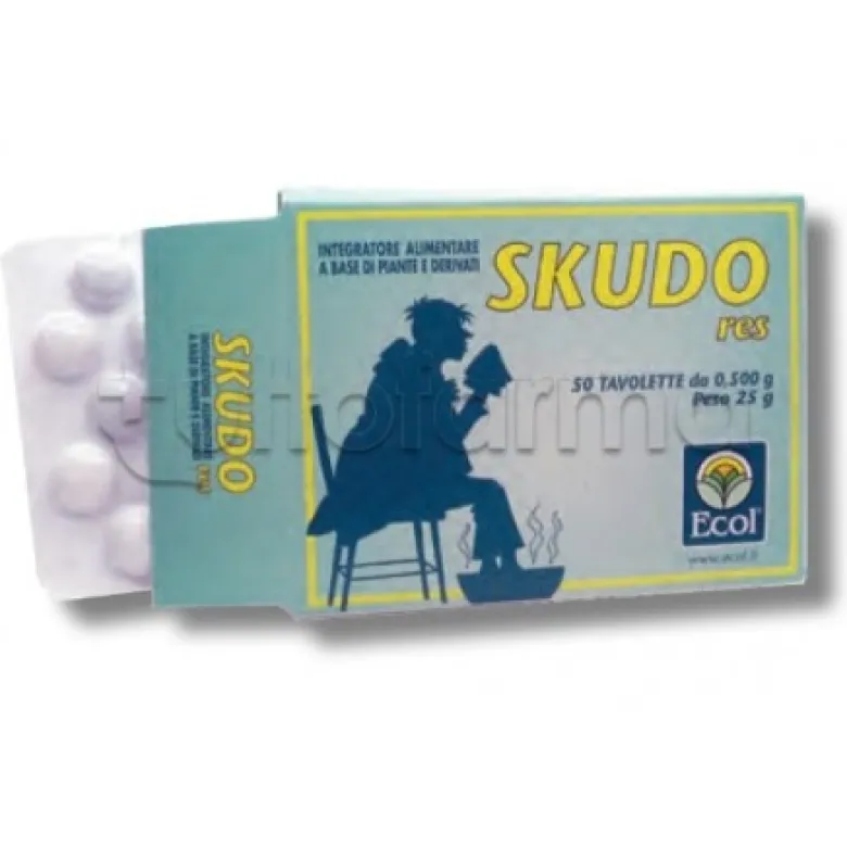 Ecol Skudo Res Integratore per Asma e Tosse 25 Tavolette