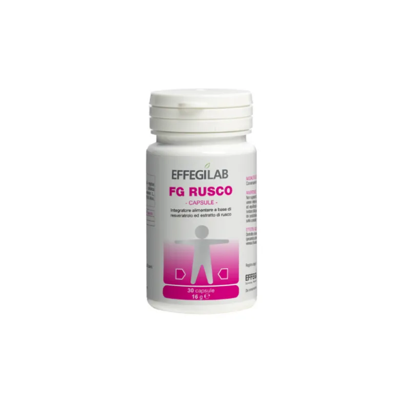 Effegilab FG Rusco Integratore per Microcircolo 30 Capsule