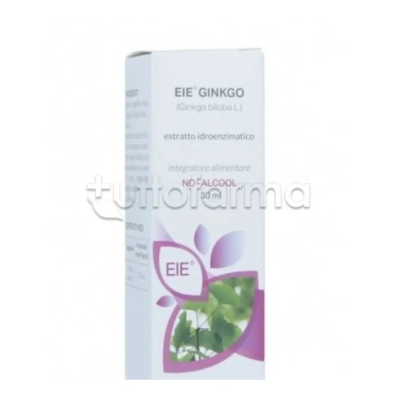 EIE Ginkgo Gocce Integratore per Memoria e Funzioni Cognitive 30ml