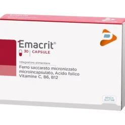 Emacrit Integratore di Ferro 30 Capsule