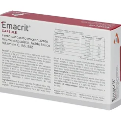 Emacrit Integratore di Ferro 30 Capsule