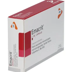 Emacrit Integratore di Ferro 30 Capsule