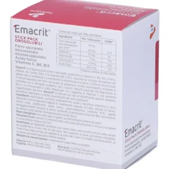 Emacrit Orosolubile Integratore di Ferro 30 Stick