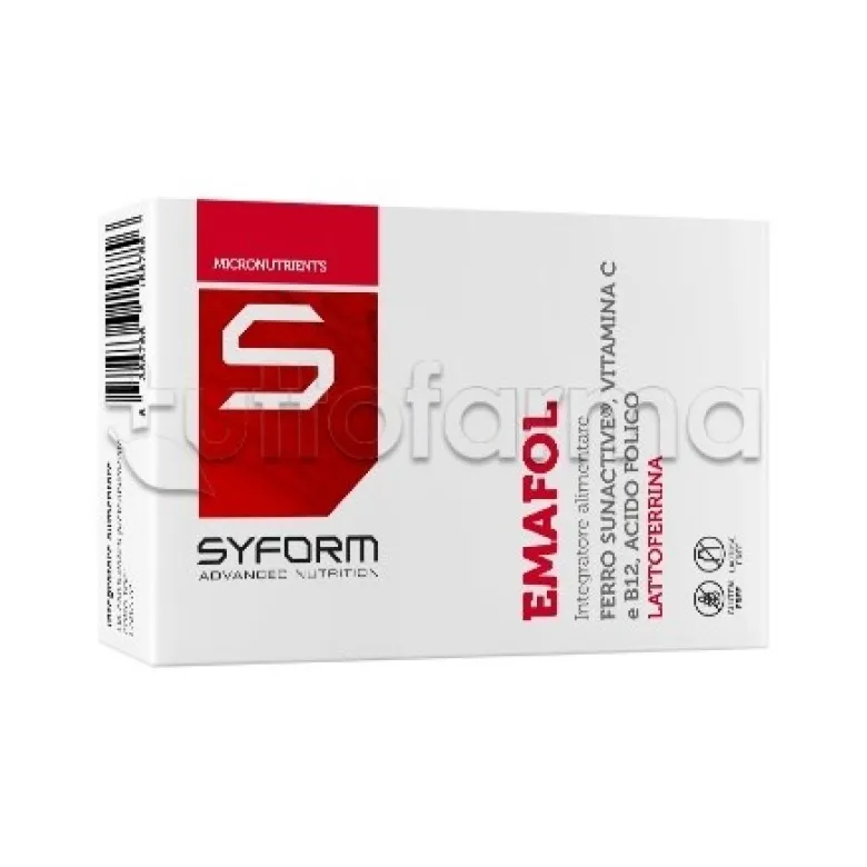 Emafol Integratore con Ferro e Vitamine 30 Capsule