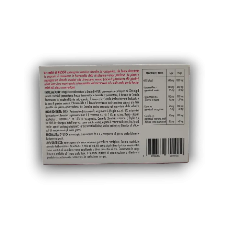 Emoven 500 Integratore per Gambe Pesanti 30 Compresse