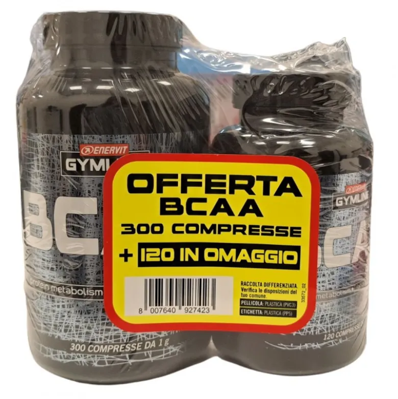 Enervit GymLine BCAA 2:1:1 Integratore per Muscoli 300 Compresse