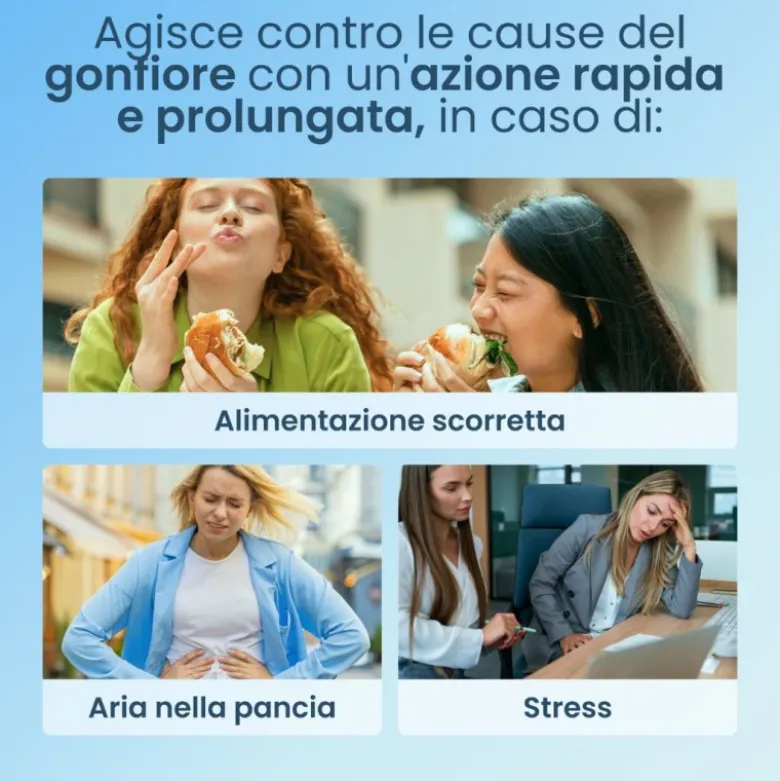 Enterogermina Gonfiore Integratore per Intestino 20 Bustine