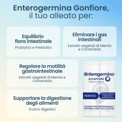 Enterogermina Gonfiore Integratore per Intestino 10 Bustine