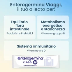 Enterogermina Viaggi Integratore Fermenti Lattici 12 Bustine