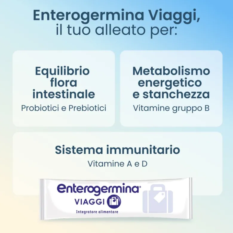 Enterogermina Viaggi Integratore Fermenti Lattici 12 Bustine