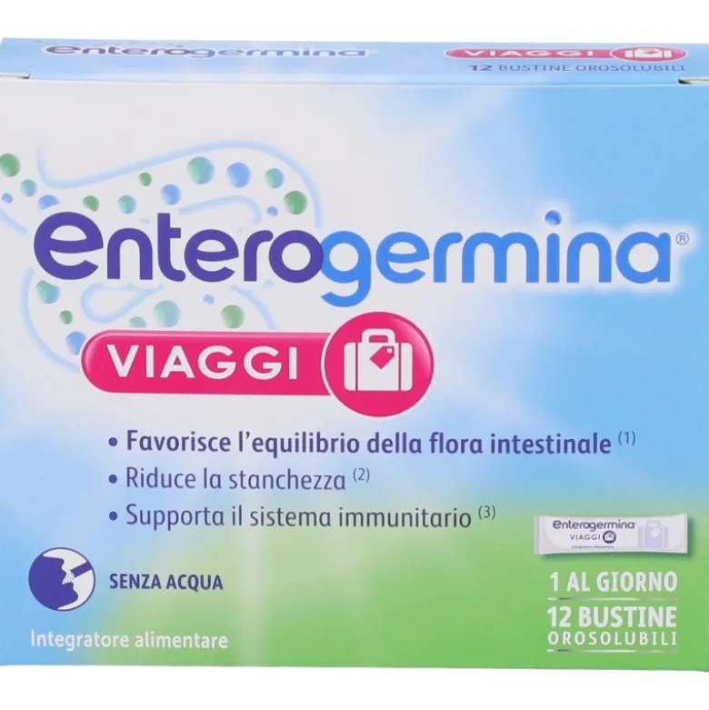 Enterogermina Viaggi Integratore Fermenti Lattici 12 Bustine