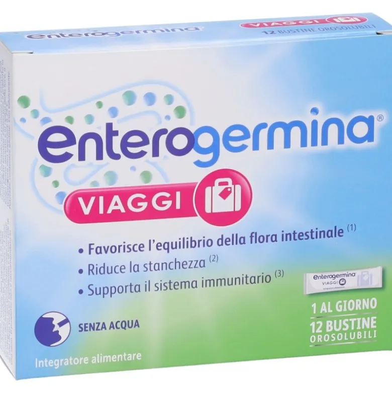 Enterogermina Viaggi Integratore Fermenti Lattici 12 Bustine