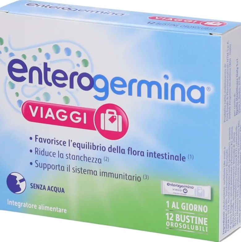 Enterogermina Viaggi Integratore Fermenti Lattici 12 Bustine