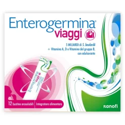 Enterogermina Viaggi Integratore Fermenti Lattici 12 Bustine