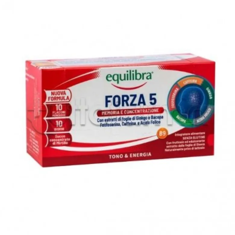 Equilibra Forza 5 Integratore per Memoria 10 Flaconcini