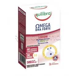 Equilibra Omega DHA Forte Integratore per Cuore, Mente e Vista 60 Capsule