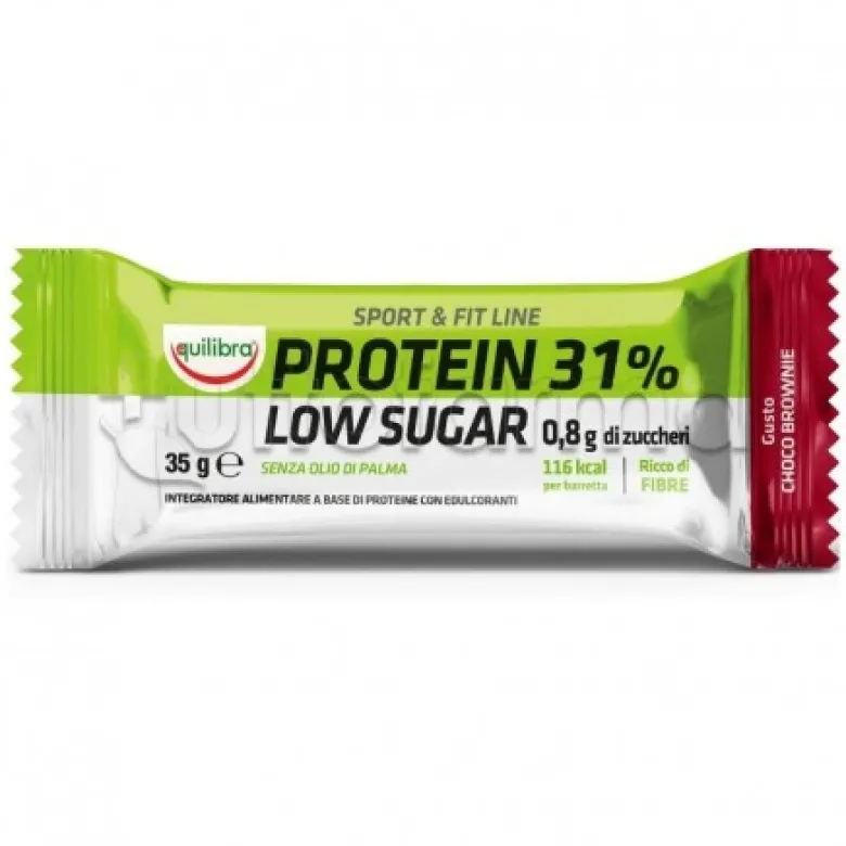 Equilibra Protein 31% Low Sugar Barretta Proteica Choco Brownie 35g