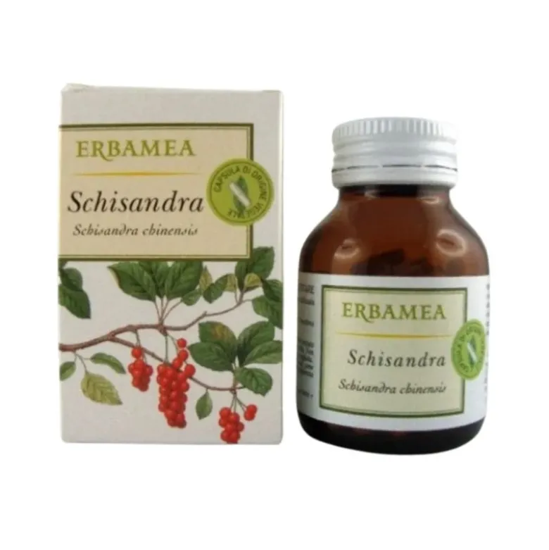 Erbamea Schisandra Chinensis Integratore Contro Stress e Stanchezza 50 Capsule